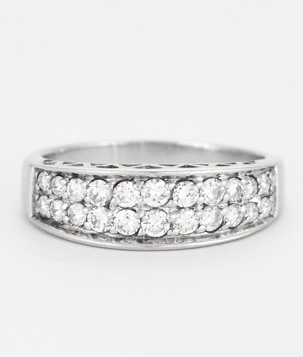 Bague 56 Dael & Grau - Bague en or blanc et diamants 58 Facettes DV0624-14