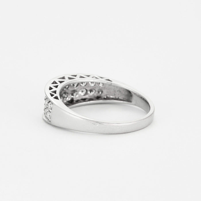 Bague 56 Dael & Grau - Bague en or blanc et diamants 58 Facettes DV0624-14