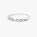 Ring 51 Half-alliance in white gold and diamonds 58 Facettes DV0624-20