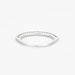 Demi-alliance ring in white gold and diamonds 58 Facettes DV0624-20