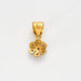 Pendant "Flower" pendant in yellow gold and white gold and small diamonds 58 Facettes DV0492-4