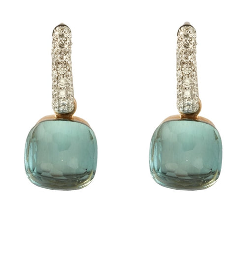 Boucles d'oreilles Pomellato - Nudo Classic Boucles d'oreilles avec turquoise et diamants 58 Facettes DV0620-2