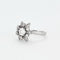 Bague 48 Bague Fleur en platine et or gris diamants 58 Facettes DV0629-1