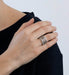 53 Chanel ring - Camélia white gold - Large model ring 58 Facettes DV0612-1