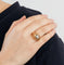 Bague 55 Bague platine, or jaune et diamants. 58 Facettes DV0633-1