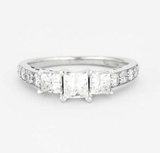 Ring White gold diamond ring 58 Facettes DV2682-1