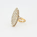 Bague 50 Bague marquise or et diamants 58 Facettes DV0078-5