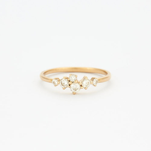 Bague Bague diamants sertis sur or jaune 14 carats 58 Facettes