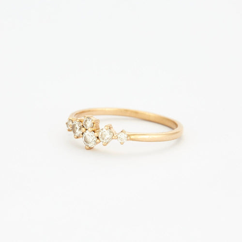 Bague Bague diamants sertis sur or jaune 14 carats 58 Facettes