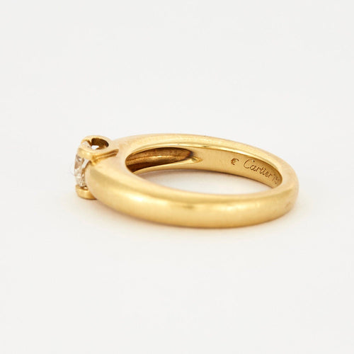 Bague 51 CARTIER - "Louis Cartier" - Bague solitaire or jaune et diamant. 58 Facettes DV3368-1