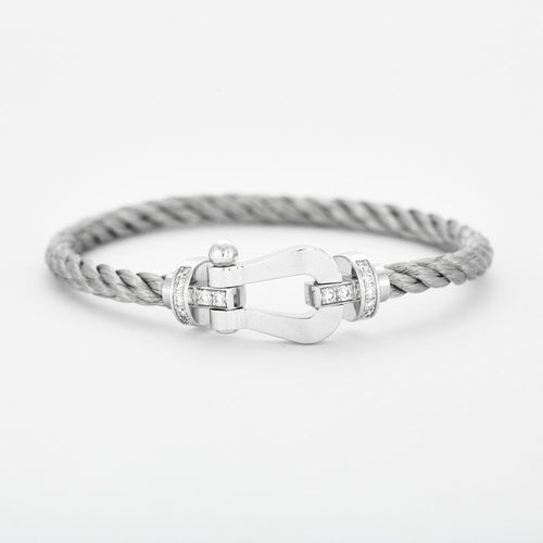 Bracelet FRED - Bracelet Force 10 en or gris et diamants 58 Facettes DV3292-2