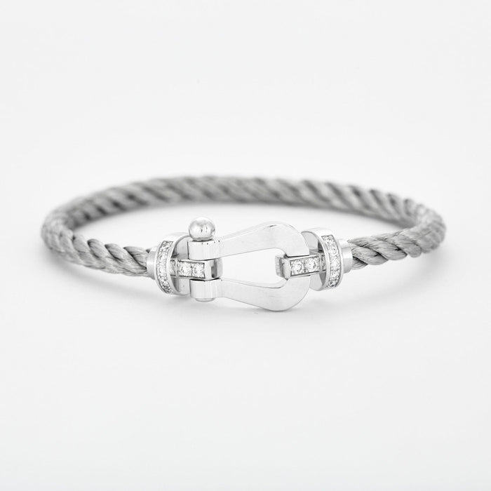 Bracelet FRED - Bracelet Force 10 en or gris et diamants 58 Facettes DV3292-2