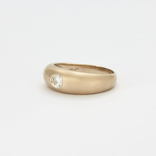 Bague 60 Bague jonc en or gris et diamant 58 Facettes DV3463-1