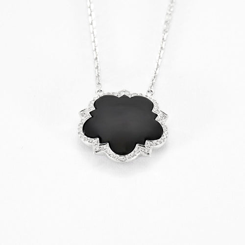 Collier Collier en or girs onyx et diamants 58 Facettes DV3673-3