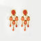 Boucles d'oreilles Boucles d'oreilles girandole or jaune et corail 58 Facettes DV0640-4