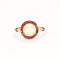 Bague 50 Bague en or jaune mabé et rubis calibrés 58 Facettes DV0658-3-50-2