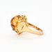 Bague 55 Bague en or jaune et citrine 58 Facettes DV0658-1-55-2