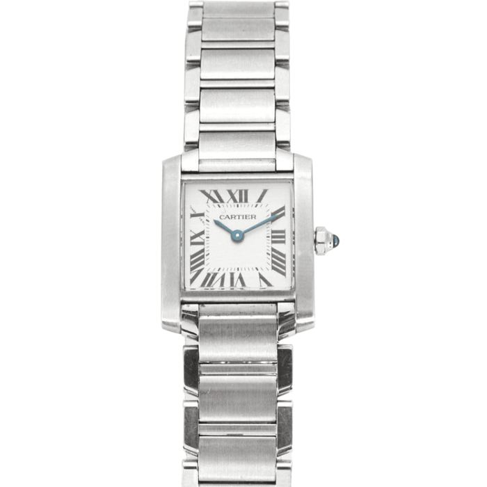 Montre CARTIER - Montre Tank Française acier 58 Facettes DV3419-19