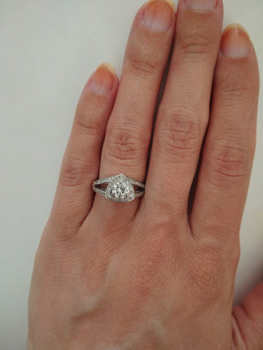 Bague MAUBOUSSIN - Bague Solitaire Dream and Love n°3 or blanc et diamants 58 Facettes DDV3973-1