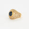 Bague 48 Bague en or jaune saphir et diamants 58 Facettes DV0663-3