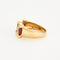 Bague 56 Bague en or jaune sertis de rubis et diamants 58 Facettes DV3841-3