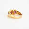 Bague 56 Bague en or jaune sertis de rubis et diamants 58 Facettes DV3841-3