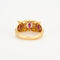 Bague 56 Bague en or jaune sertis de rubis et diamants 58 Facettes DV3841-3
