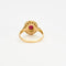 Bague 52 Bague Pompadour or jaune rubis et diamants 58 Facettes DV2004-8