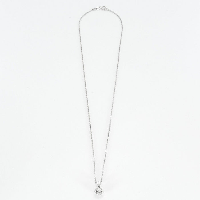 Collier Collier avec pendentif en or gris et diamants 58 Facettes DV0661-2