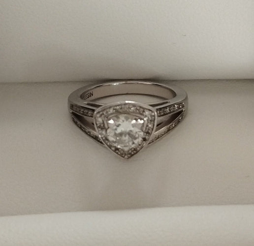 Bague MAUBOUSSIN - Bague Solitaire Dream and Love n°3 or blanc et diamants 58 Facettes DDV3973-1