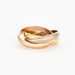 Bague 52 CARTIER - Bague  Trinity en or de trois couleurs 58 Facettes DV3419-3