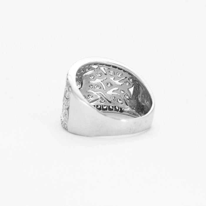 Bague Bague Bandeau en or gris et diamant 58 Facettes DV2800-11