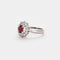 Bague 48 Bague  platine et rubis et diamants 58 Facettes DV3470-5