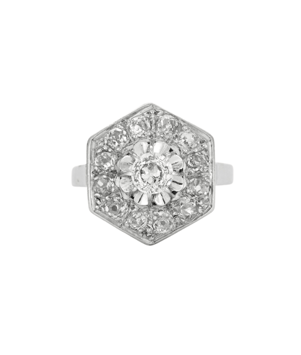 Bague Bague en or gris et diamants 58 Facettes DV0665-2