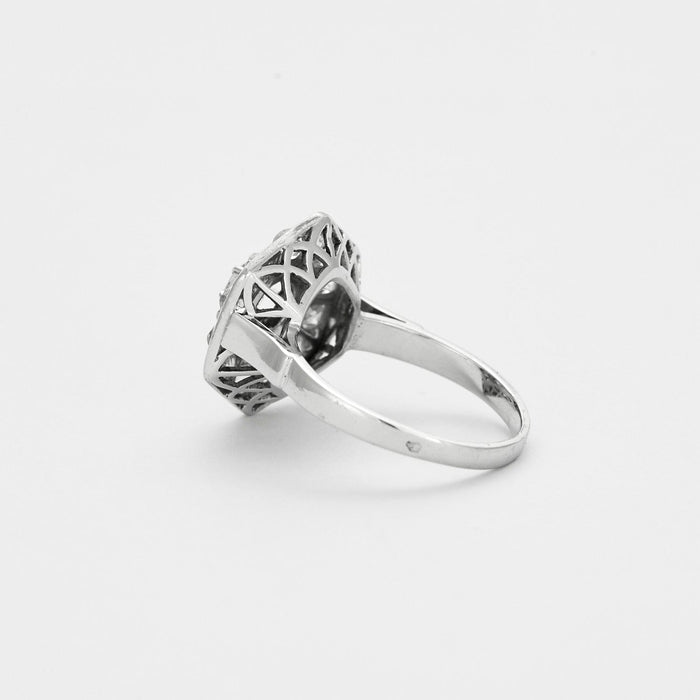 Bague Bague en or gris et diamants 58 Facettes DV0665-2