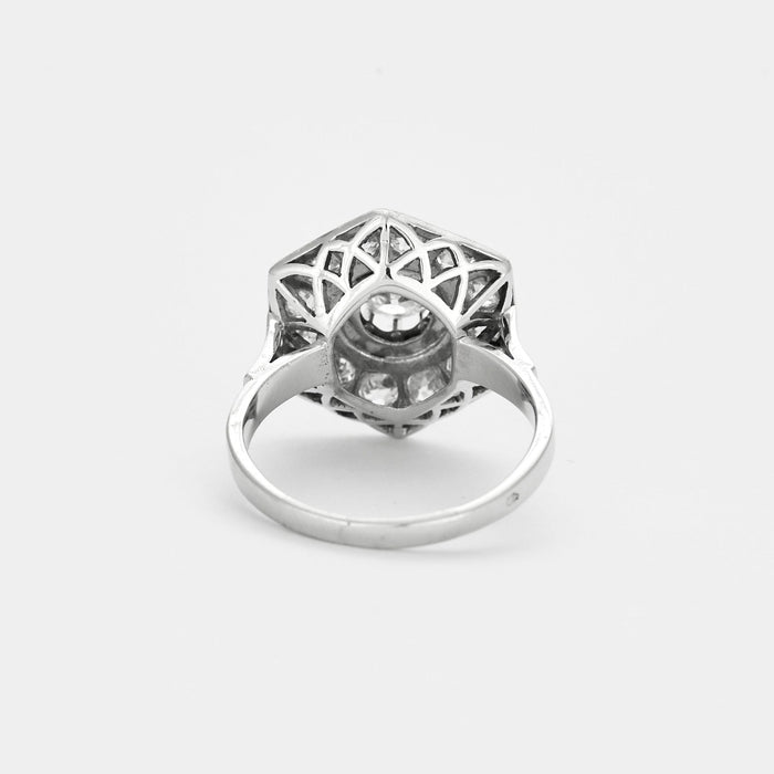 Bague Bague en or gris et diamants 58 Facettes DV0665-2