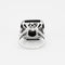 Bague 51 Bague en or blanc serti d'un onyx et diamant 58 Facettes DV0671-6-51-2