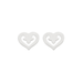 Boucles d'oreilles O.J PERRIN - Boucles d'oreilles Coeurs Légende en or gris 58 Facettes DV0670-1