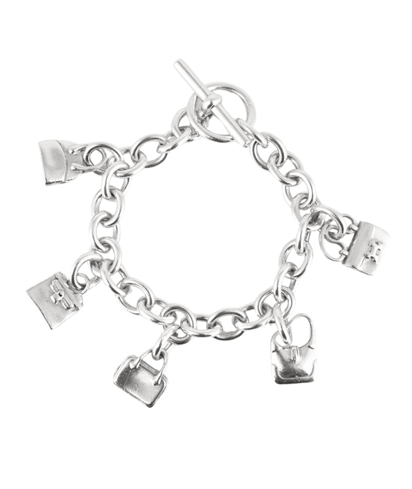 Bracelet HERMES - Bracelet en argent avec charms 58 Facettes DV3795-1