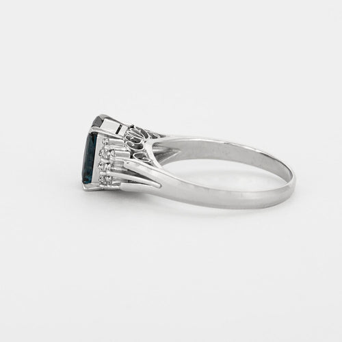 Bague Bague en platine Saphir et diamants 58 Facettes DV3760-1