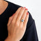 Bague 51 Bague en or jaune, saphir et diamants 58 Facettes DV3329-1