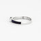 Bague 53 Bague en or gris avec saphir et diamants 58 Facettes DV4307-2