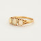 Bague 52 Bague  en or jaune , opales et diamants 58 Facettes DV3867-1