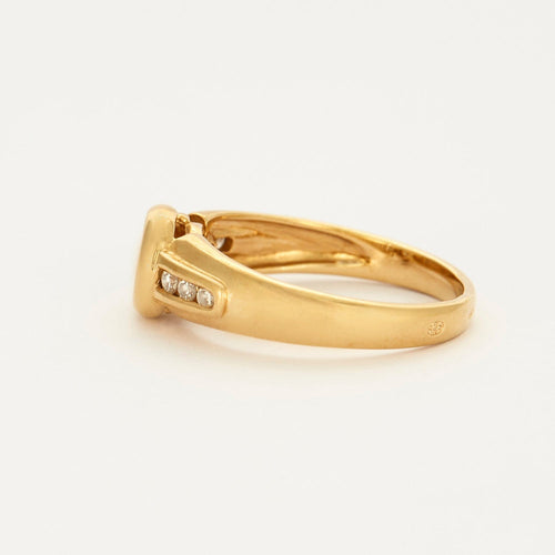 Bague 53 Bague en or jaune et diamants 58 Facettes DV4234-4