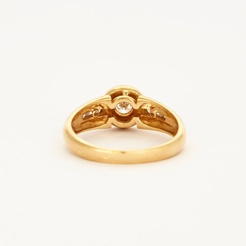 Bague 53 Bague en or jaune et diamants 58 Facettes DV4234-4