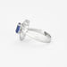 Bague 54 Bague en or gris tanzanite et diamants 58 Facettes DV0688-1