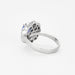 Bague 54 Bague en or gris tanzanite et diamants 58 Facettes DV0688-1