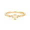 Bague 49 Bague solitaire or et diamants 58 Facettes DV0690-2