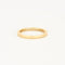 Bague 49 Demie alliance en or jaune et diamants 58 Facettes DV0690-1