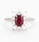 Bague 51 Bague or gris rubis et diamants 58 Facettes DV0694-1